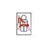 Ceinture sécurité avant noire à enrouleur VW T3 (4 points) – Image 2
