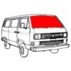 Pare-brise blanc pour VW T3 – Image 2