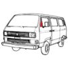 Vitre de déflecteur mobile porte avant gauche VW T3/T25 – Image 2