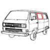 Joint vitre latérale avant gauche ou droit pour jonc chromé VW T3 – Image 2