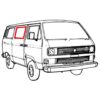 Joint vitre de porte latérale pour jonc chromé VW T3 – Image 2