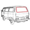 Joint de lunette arrière pour jonc chromé VW T3 – Image 2
