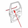 Lèche-vitre extérieur gauche pour VW T4 – Image 3