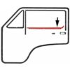Lèche-vitre extérieur droit prévu pour moulure chromée VW T3 – Image 2